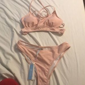 Cupshe brand. Peach colour. Size small bit bottoms fit like a medium. Tags on